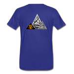 Hood Mountainl Logo  Pyramid Tee - royal blue