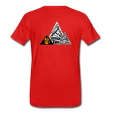 Hood Mountainl Logo  Pyramid Tee - red