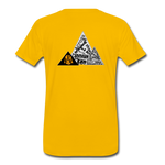 Hood Mountainl Logo  Pyramid Tee - sun yellow
